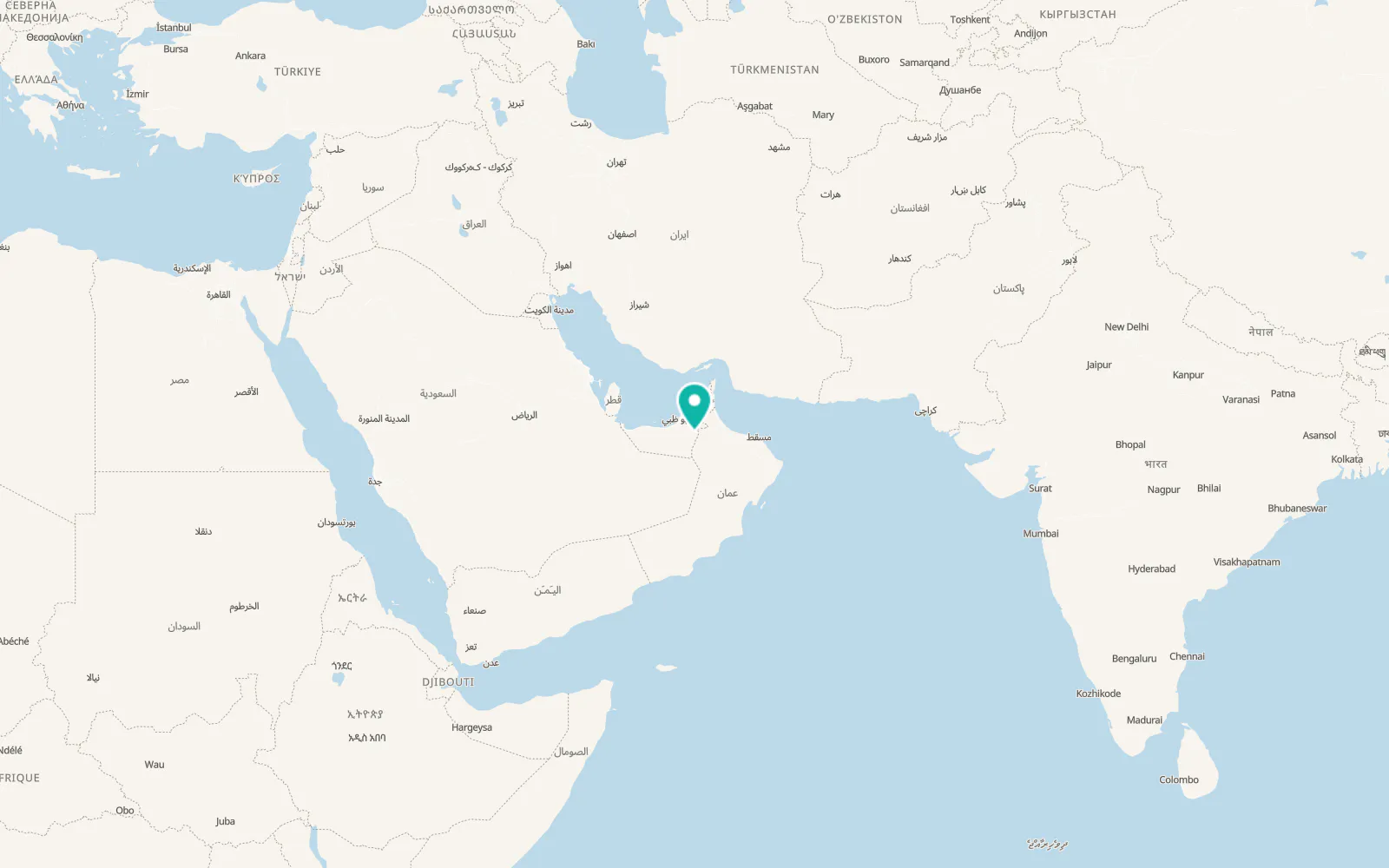 Map of Al Wiqan
