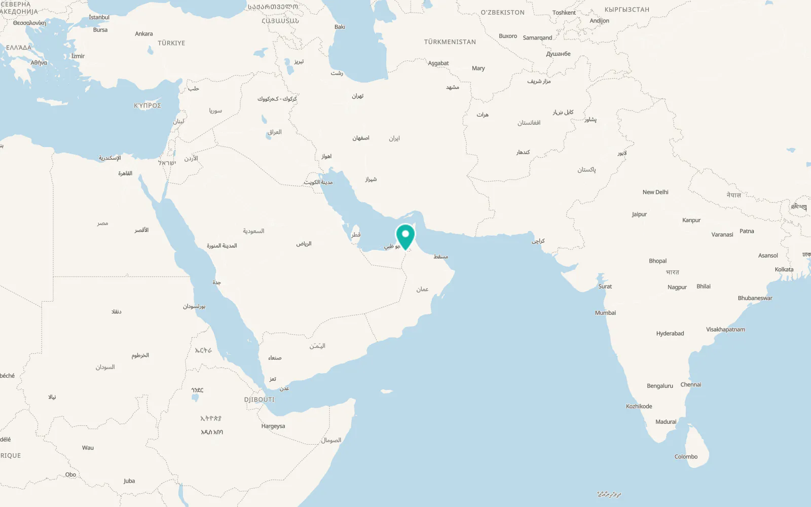 Map of Al'Arad