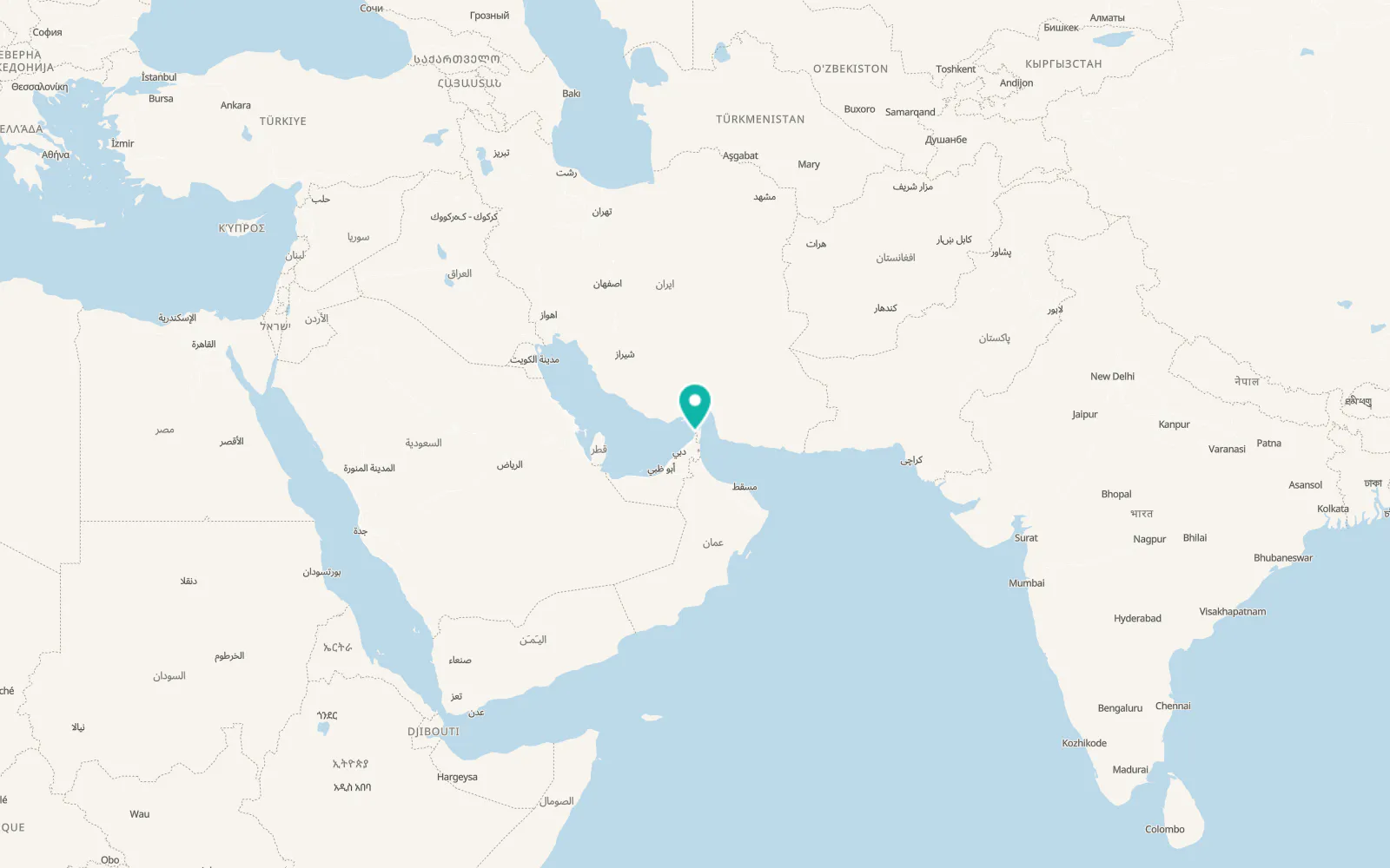 Map of Ash Sha‘m
