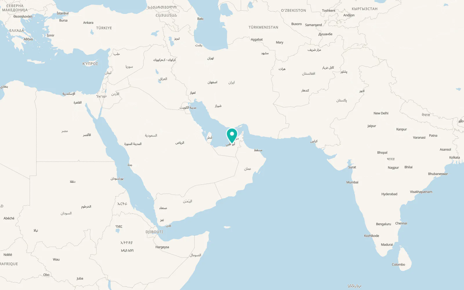 Map of Bani Yas City