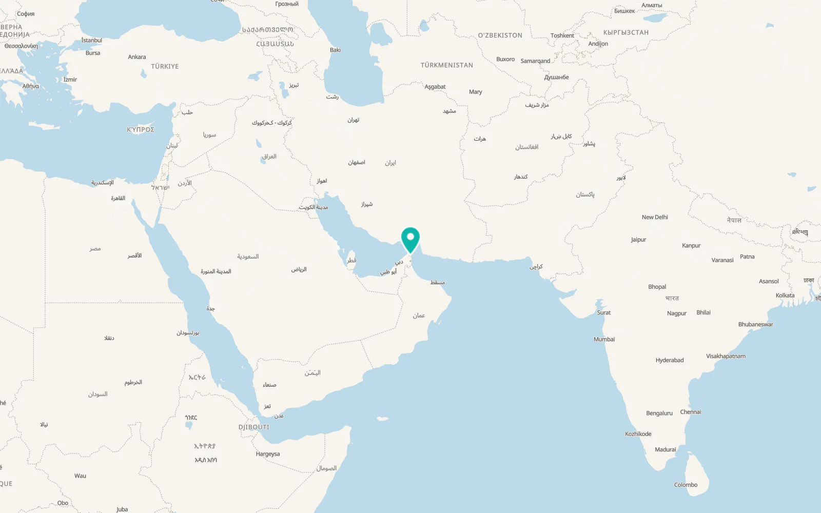 Map of Dibba Al-Hisn