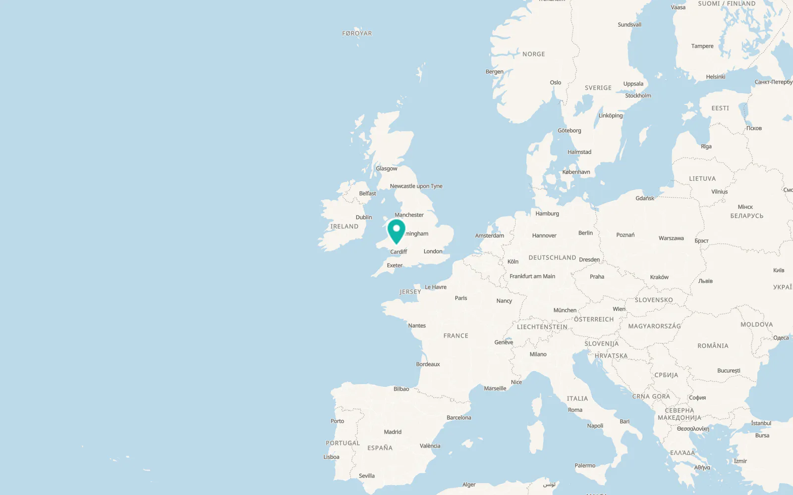 Map of Abercanaid