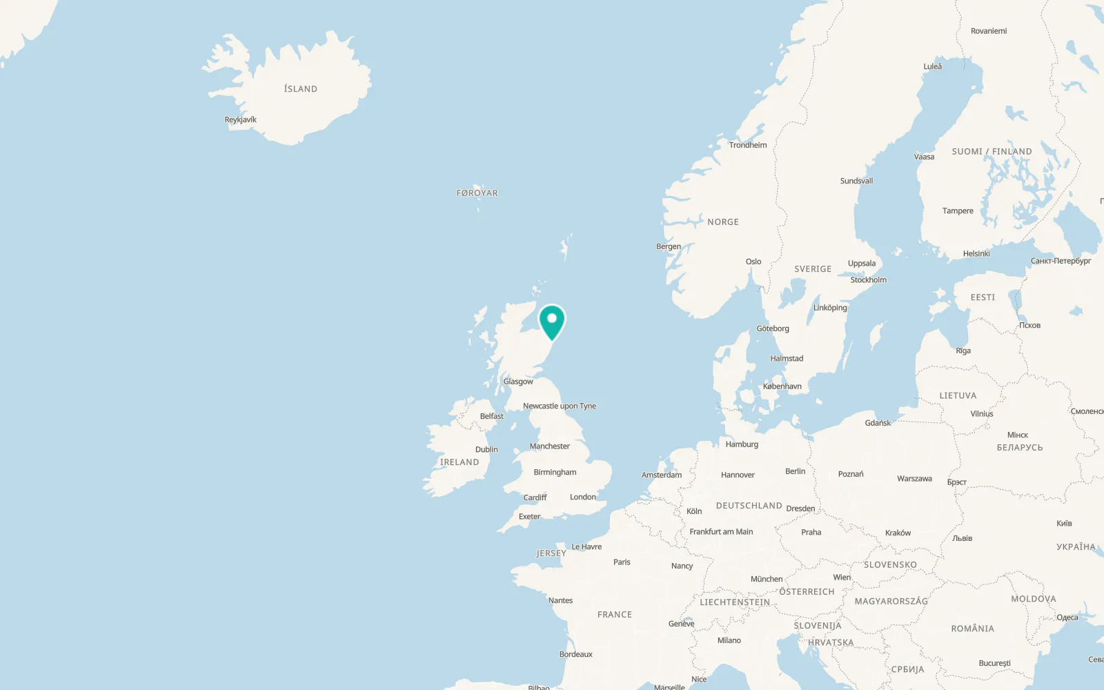 Map of Aberdeen