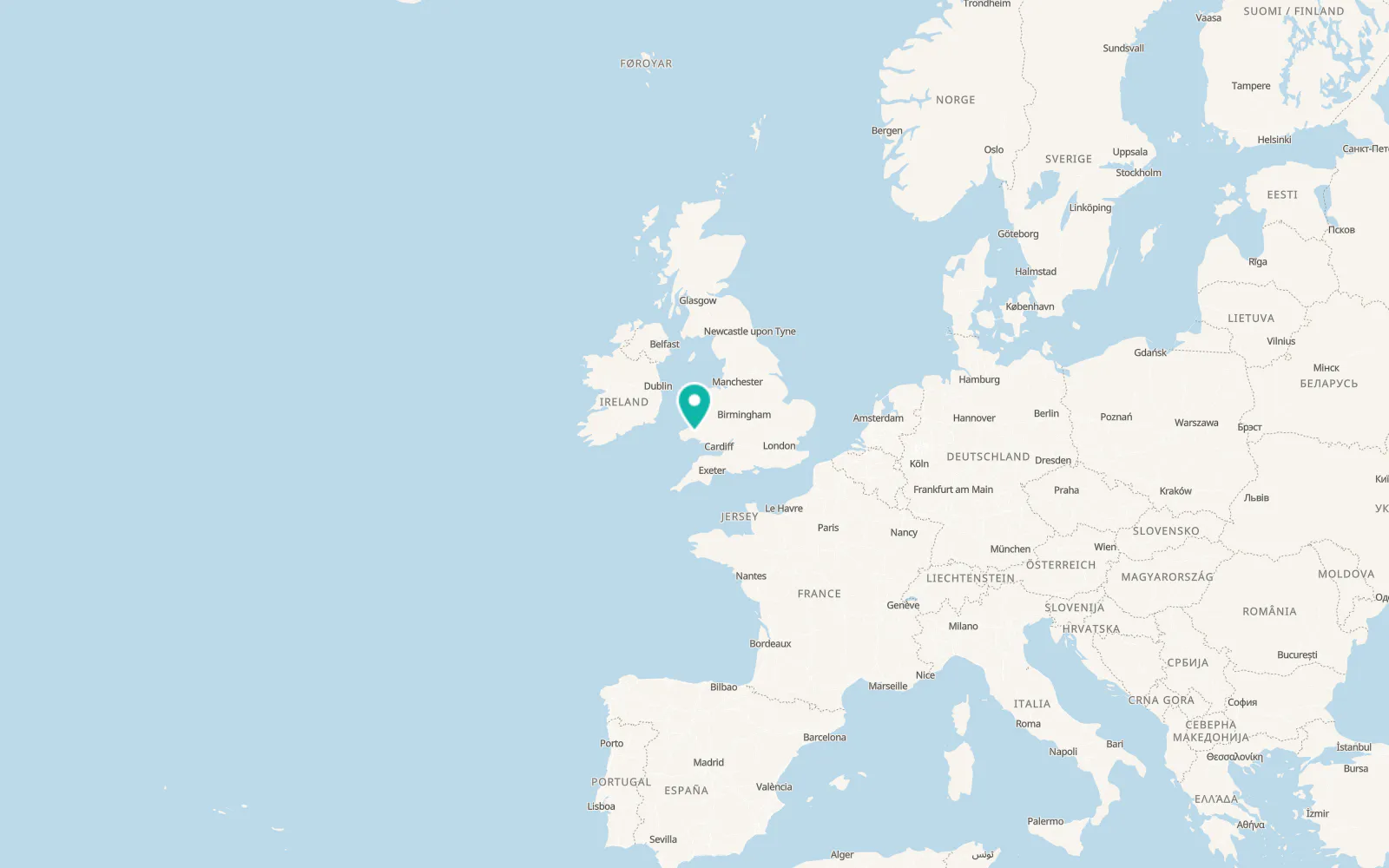 Map of Abernant