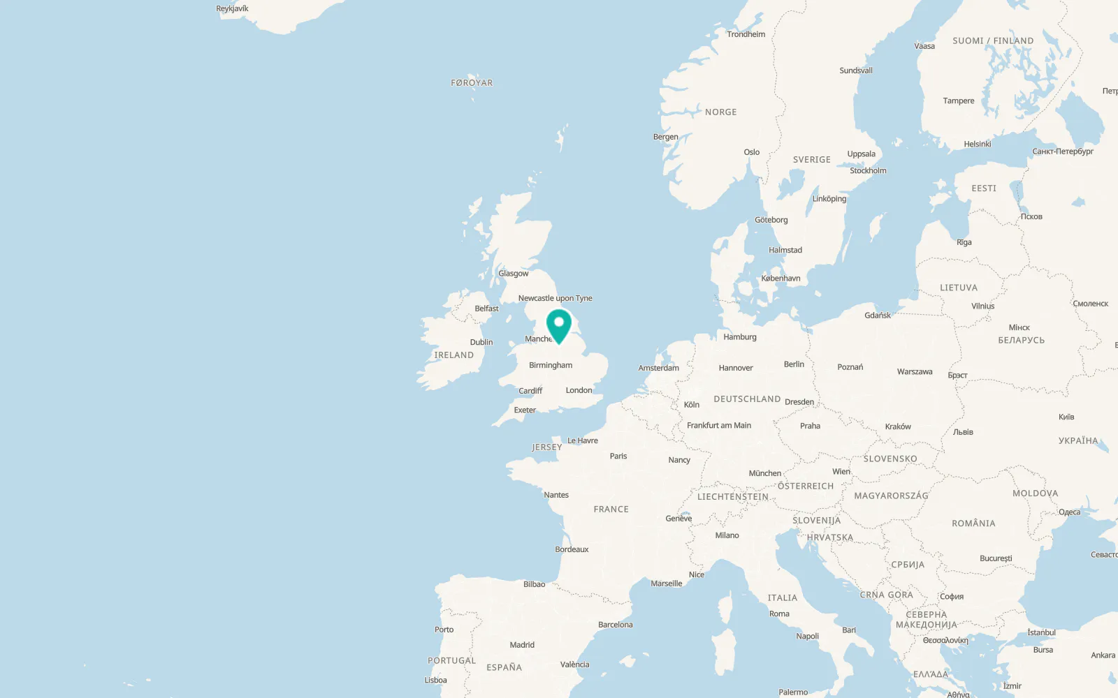 Map of Alfreton