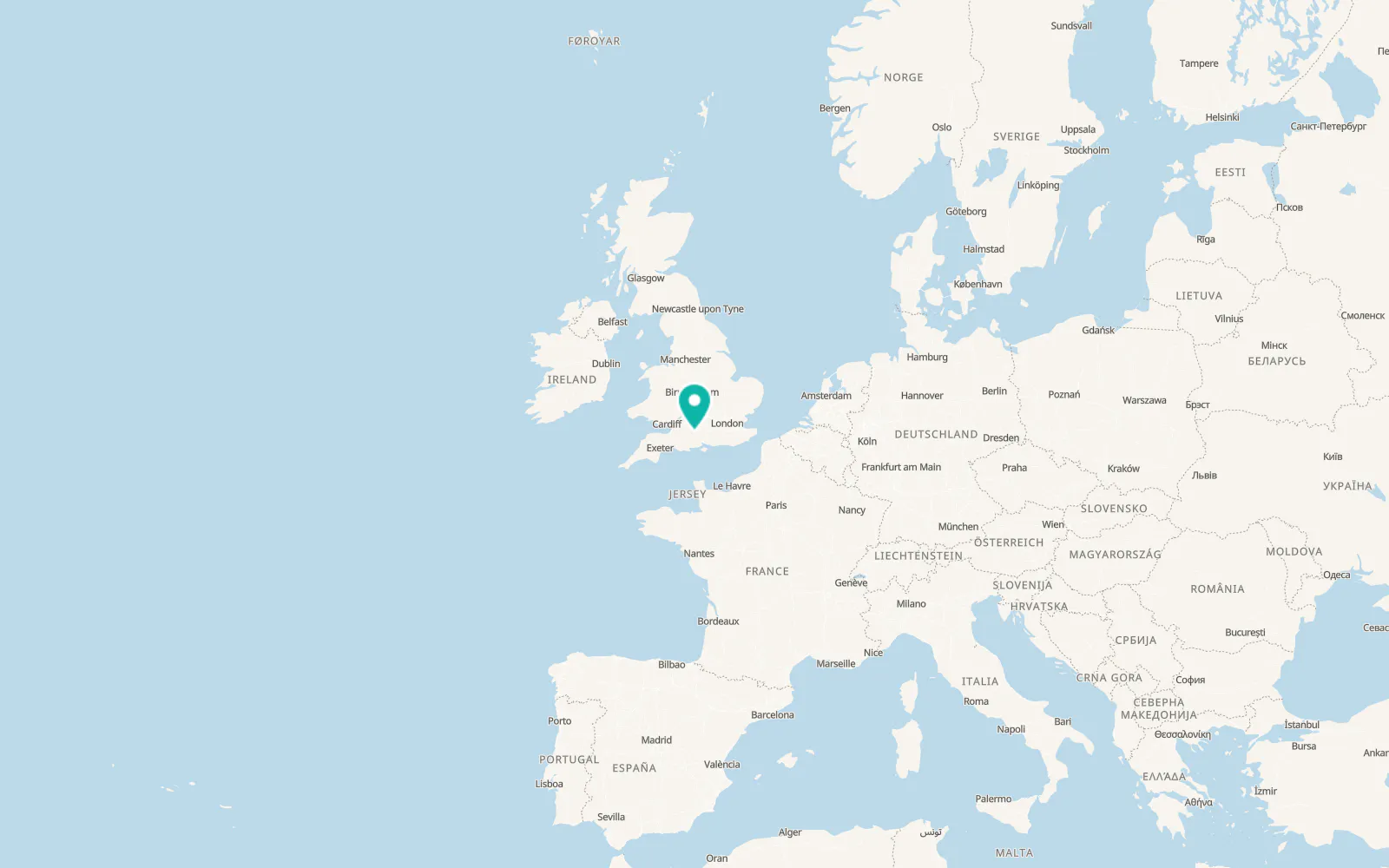 Map of Amesbury