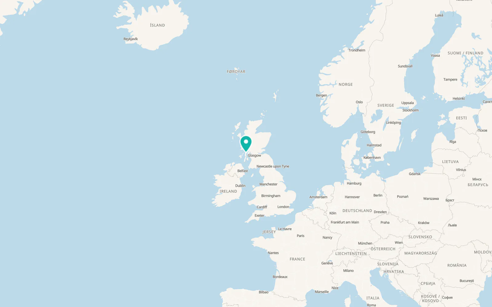 Map of Ardrishaig