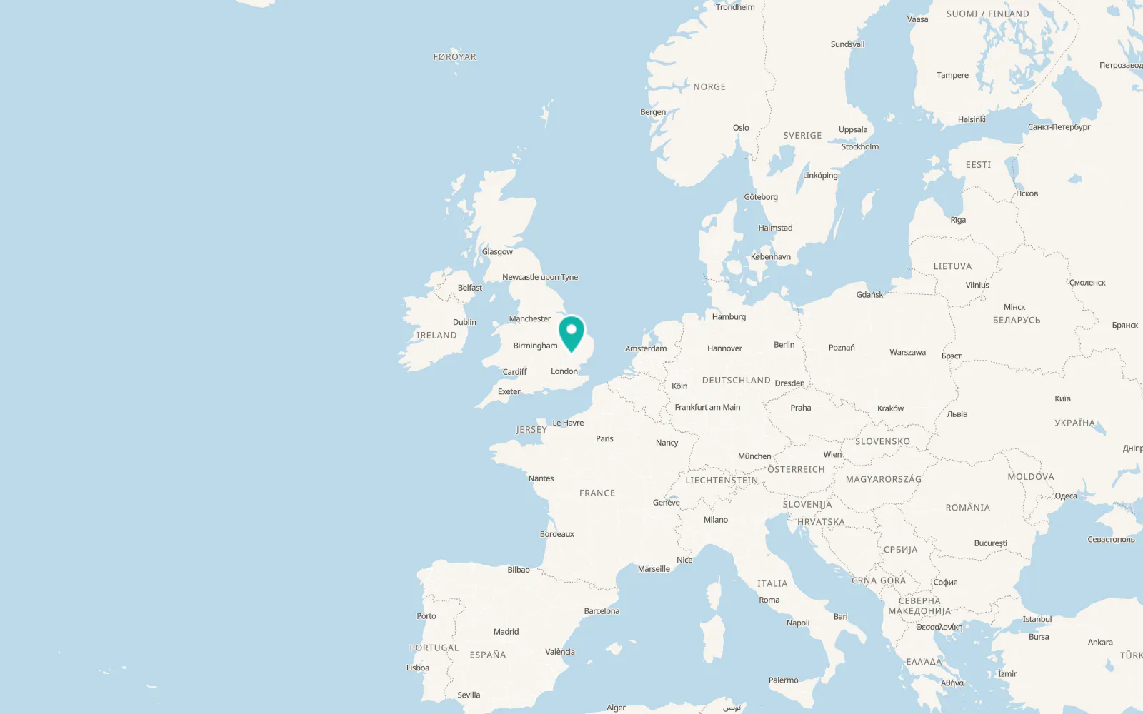 Map of Ashdon