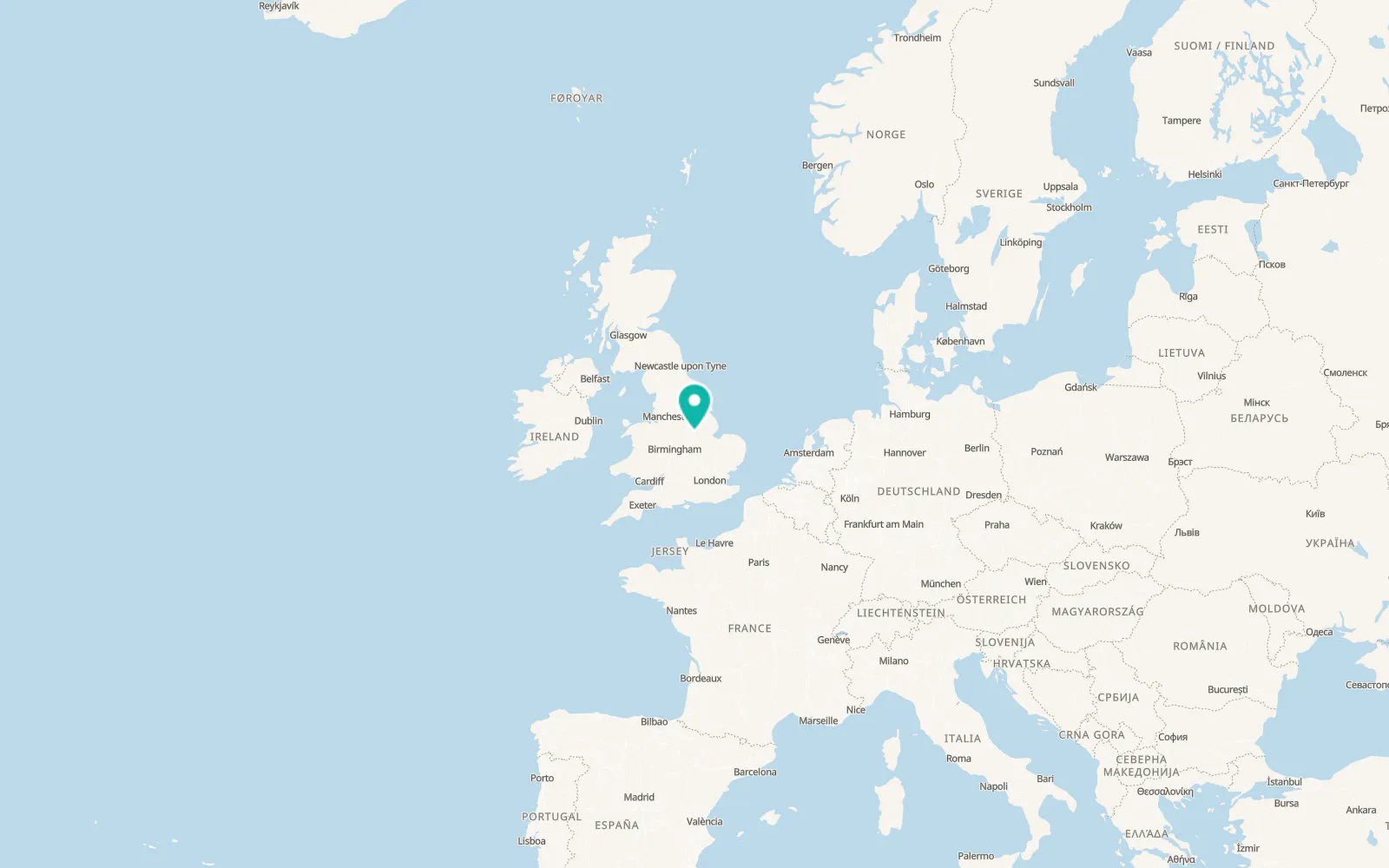 Map of Aslockton