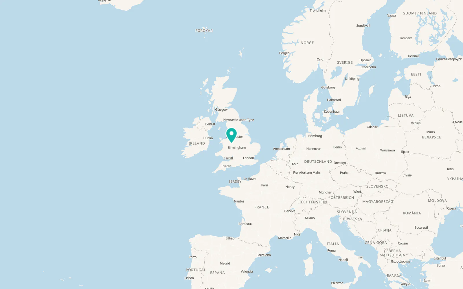 Map of Astley