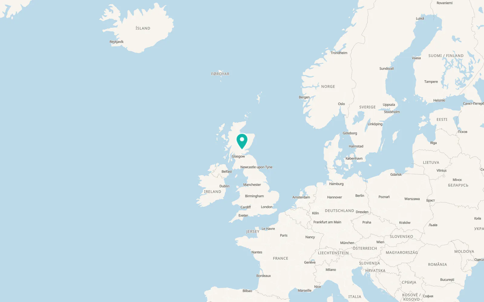 Map of Auchterarder