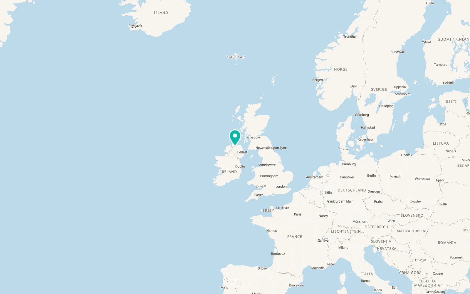 Map of Ballykelly