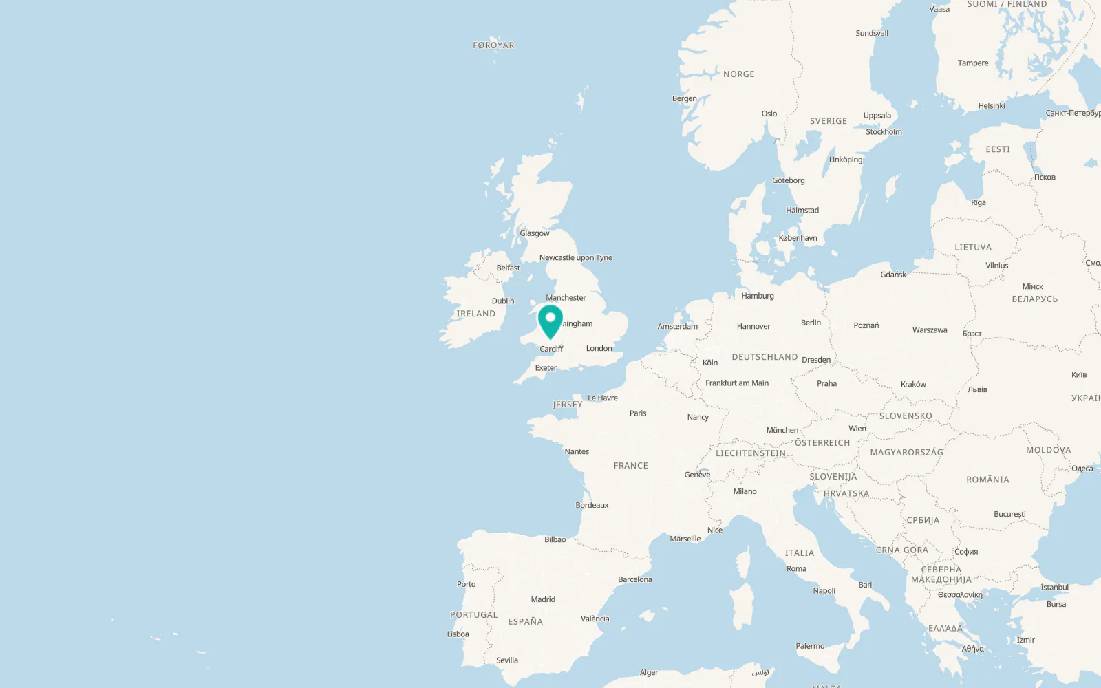 Map of Bargoed