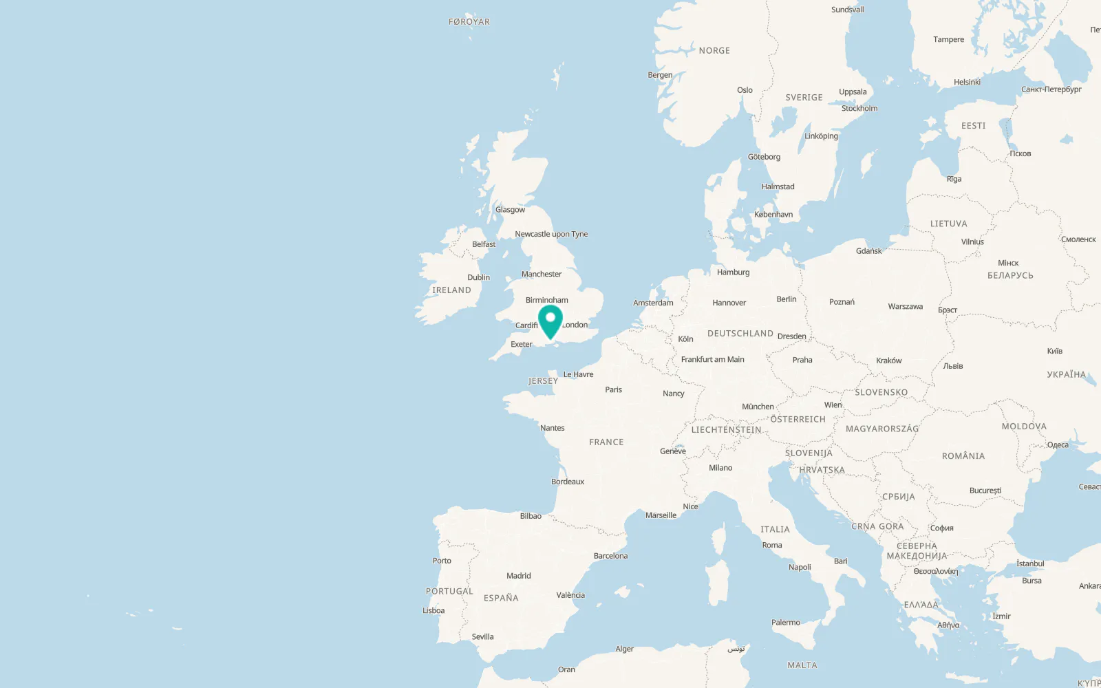 Map of Barton on Sea