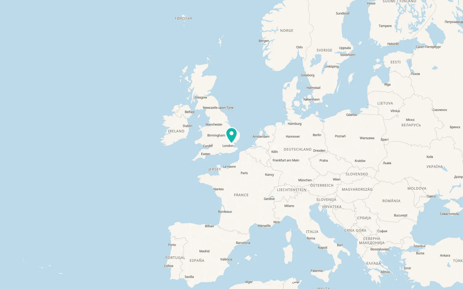 Map of Billericay
