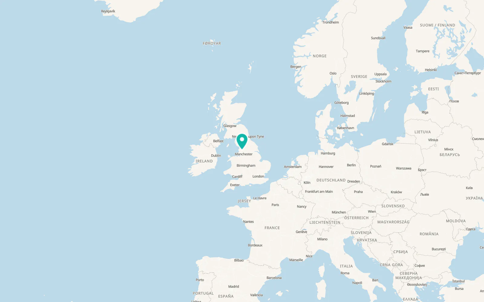 Map of Blackburn