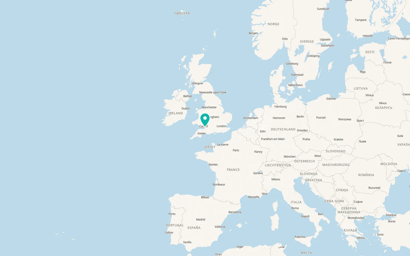 Map of Bleadon
