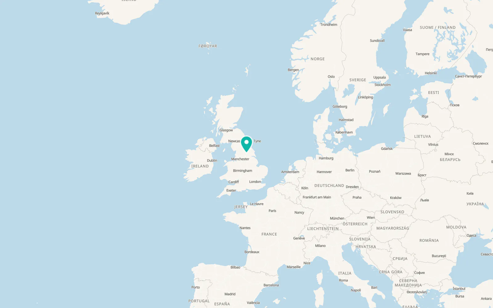 Map of Boston Spa