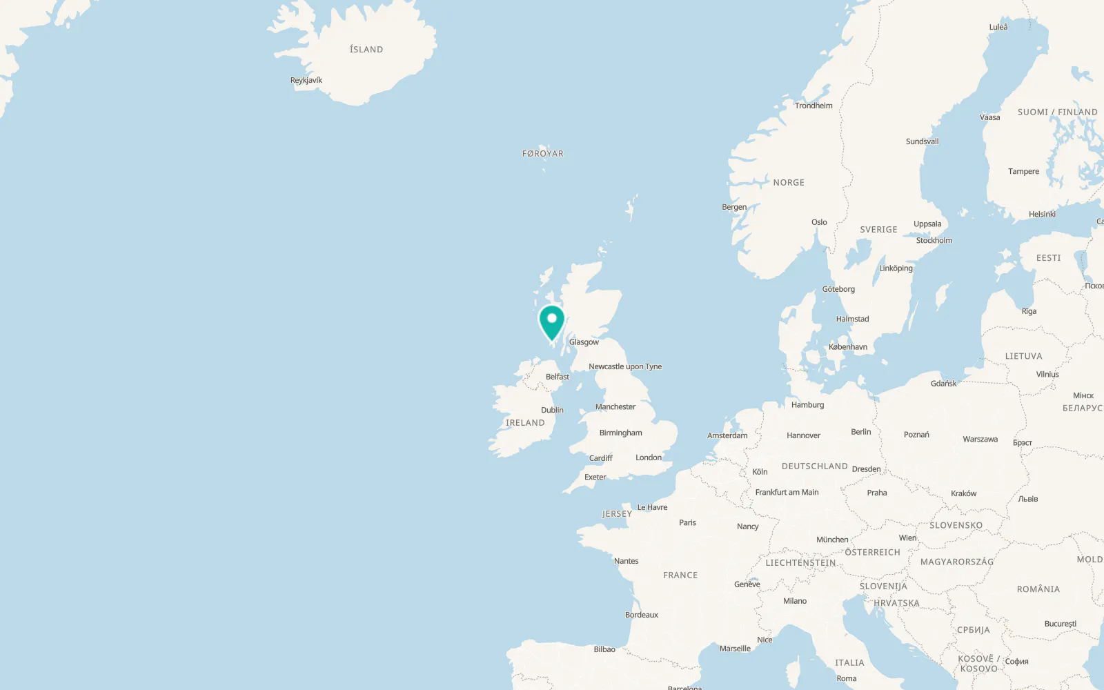 Map of Bowmore