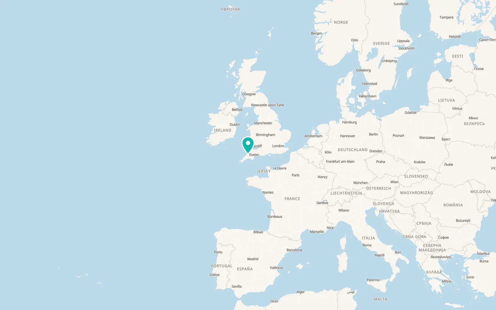 Map of Boyton