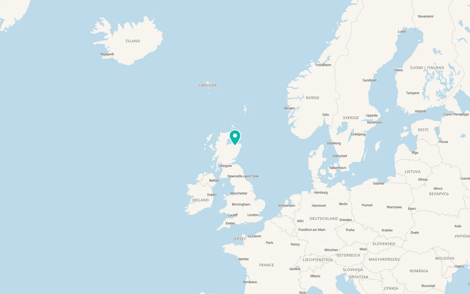 Map of Bridgend