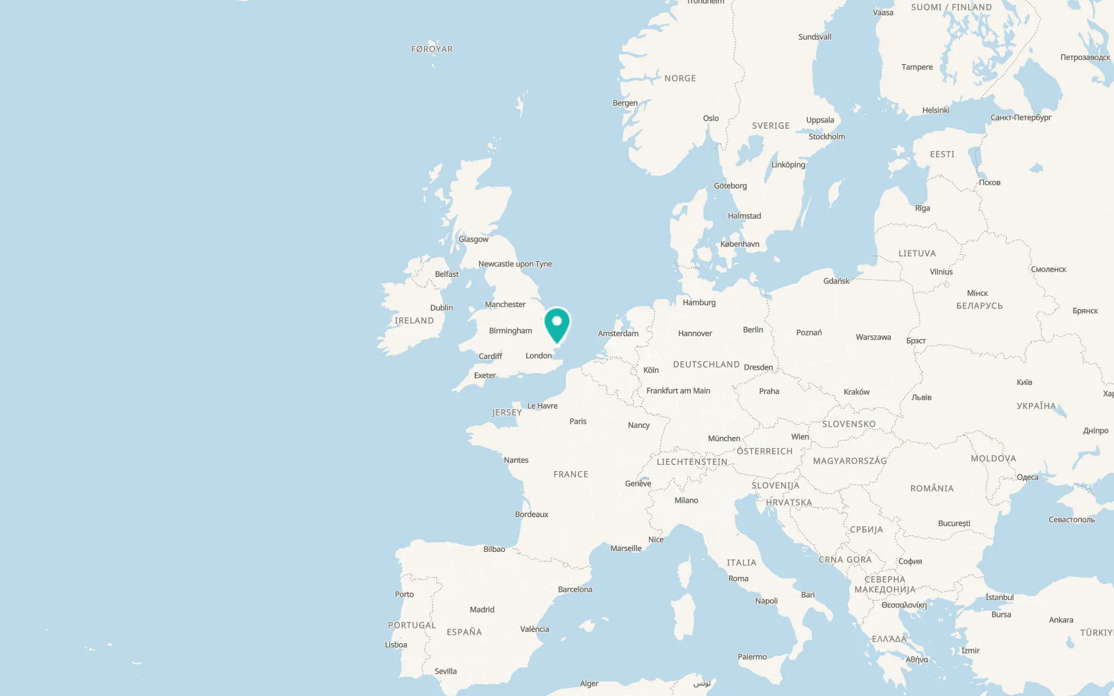 Map of Brightlingsea