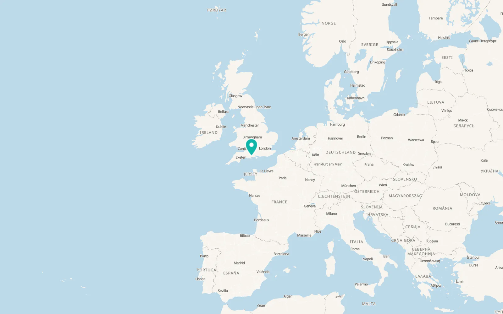 Map of Broadstone