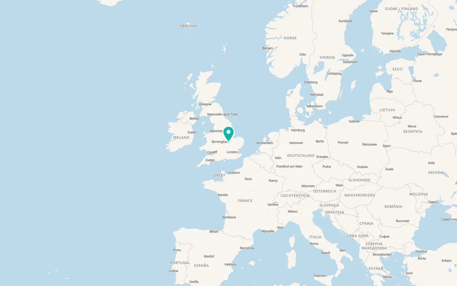 Map of Burton Latimer