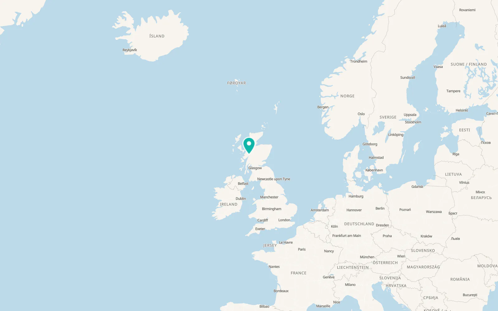 Map of Caol