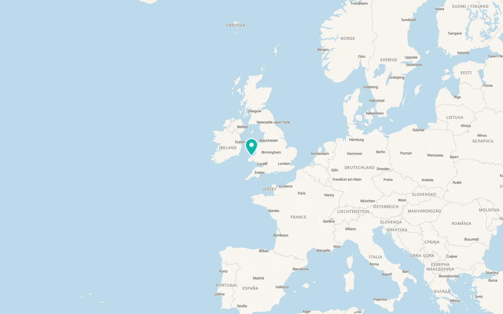 Map of Cardigan