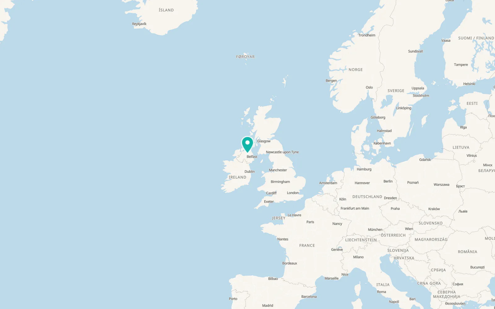 Map of Castledawson