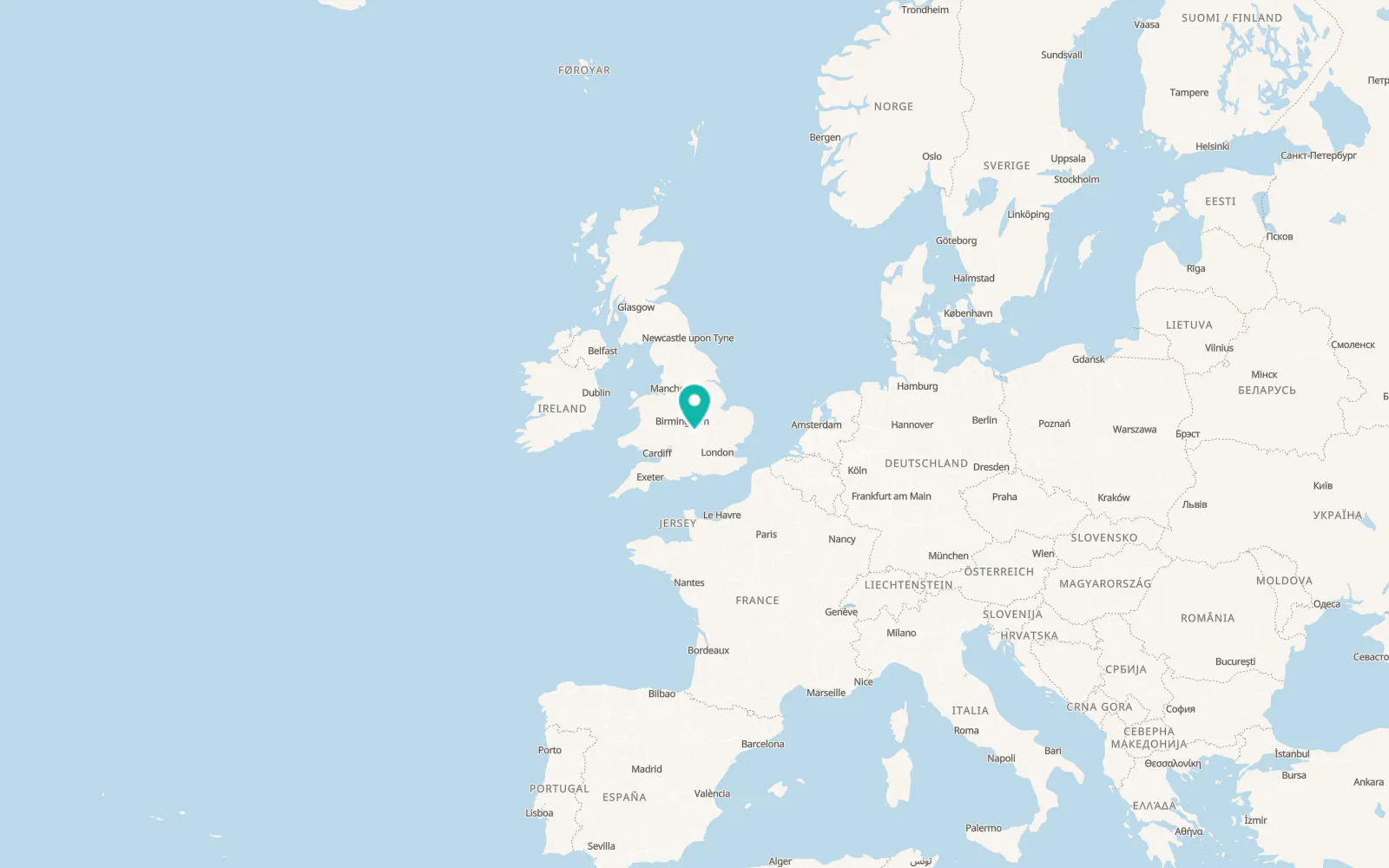 Map of Chacombe