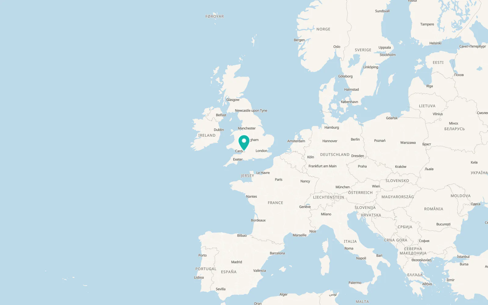 Map of Chew Stoke