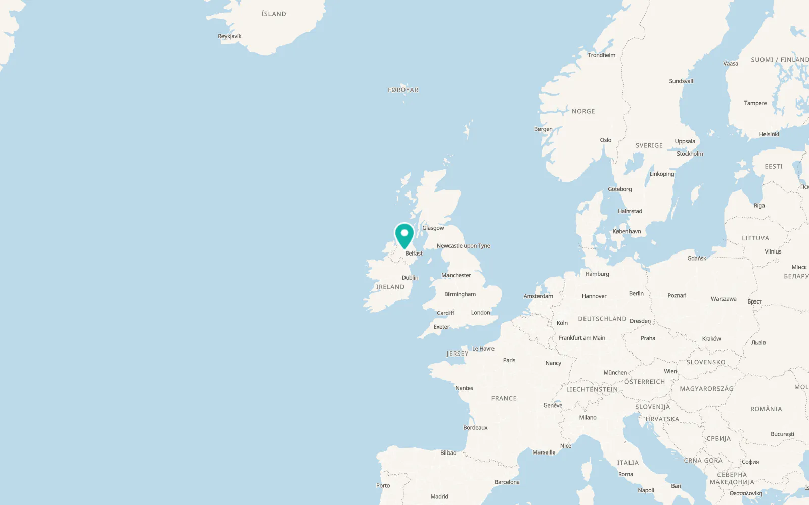 Map of Cookstown