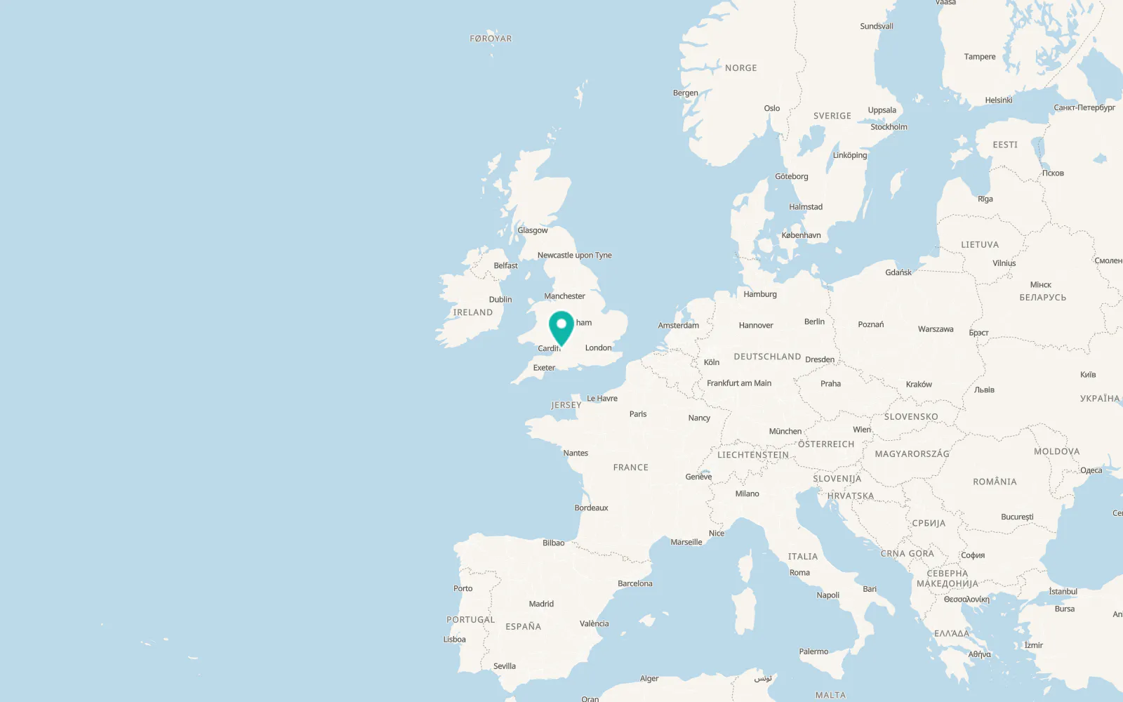 Map of Corston
