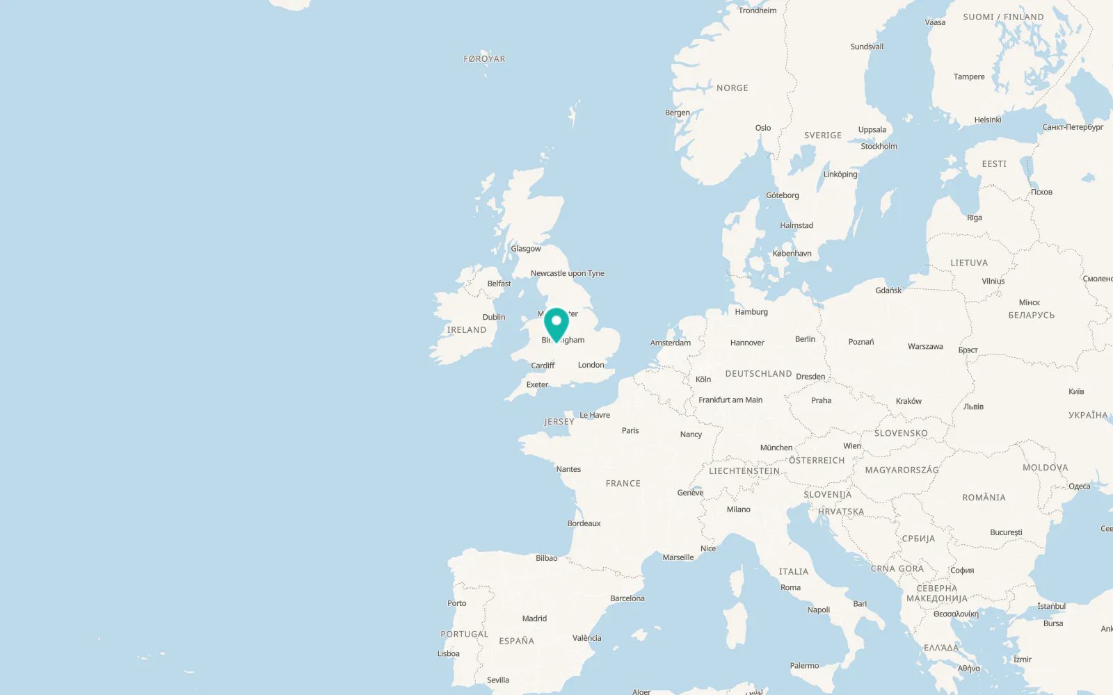 Map of Cotheridge