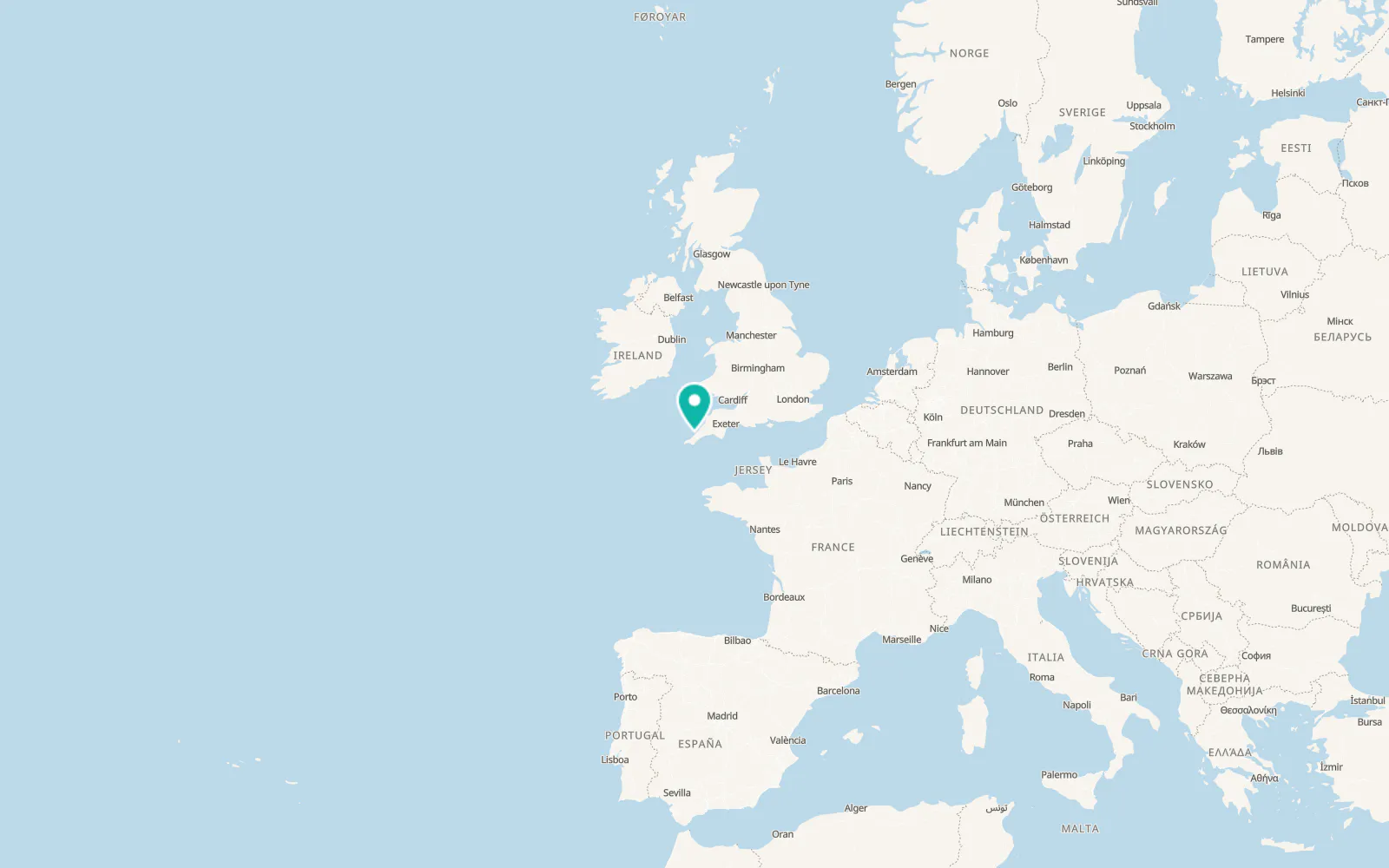 Map of Crantock