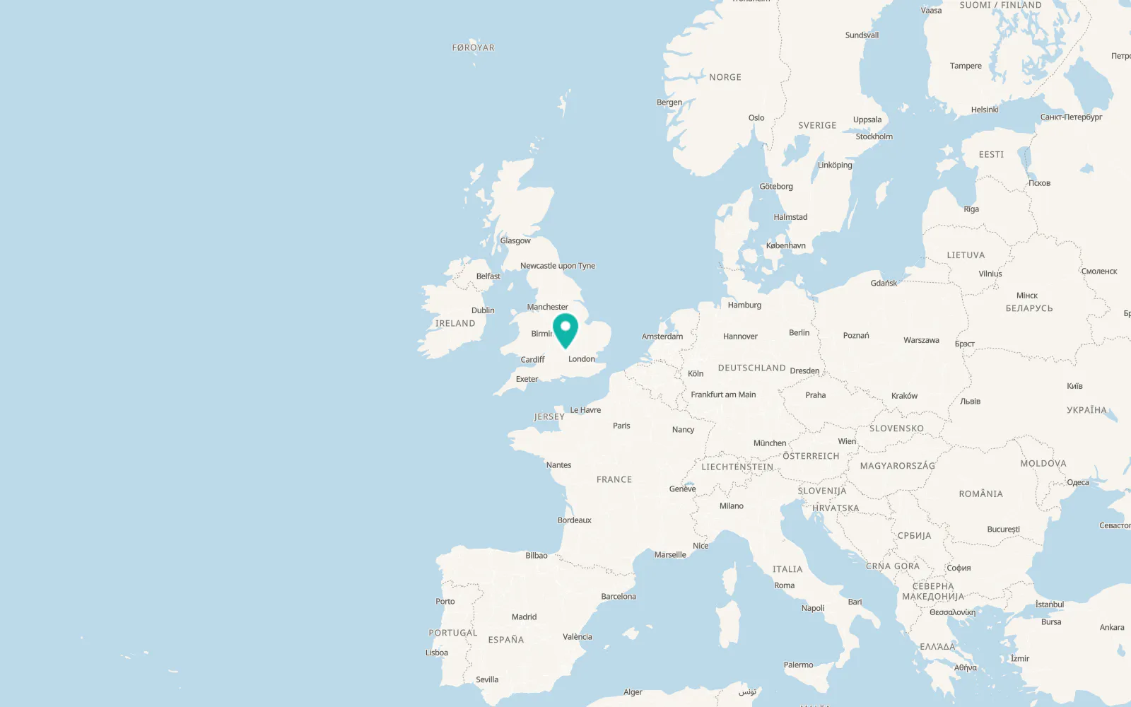 Map of Cuddesdon