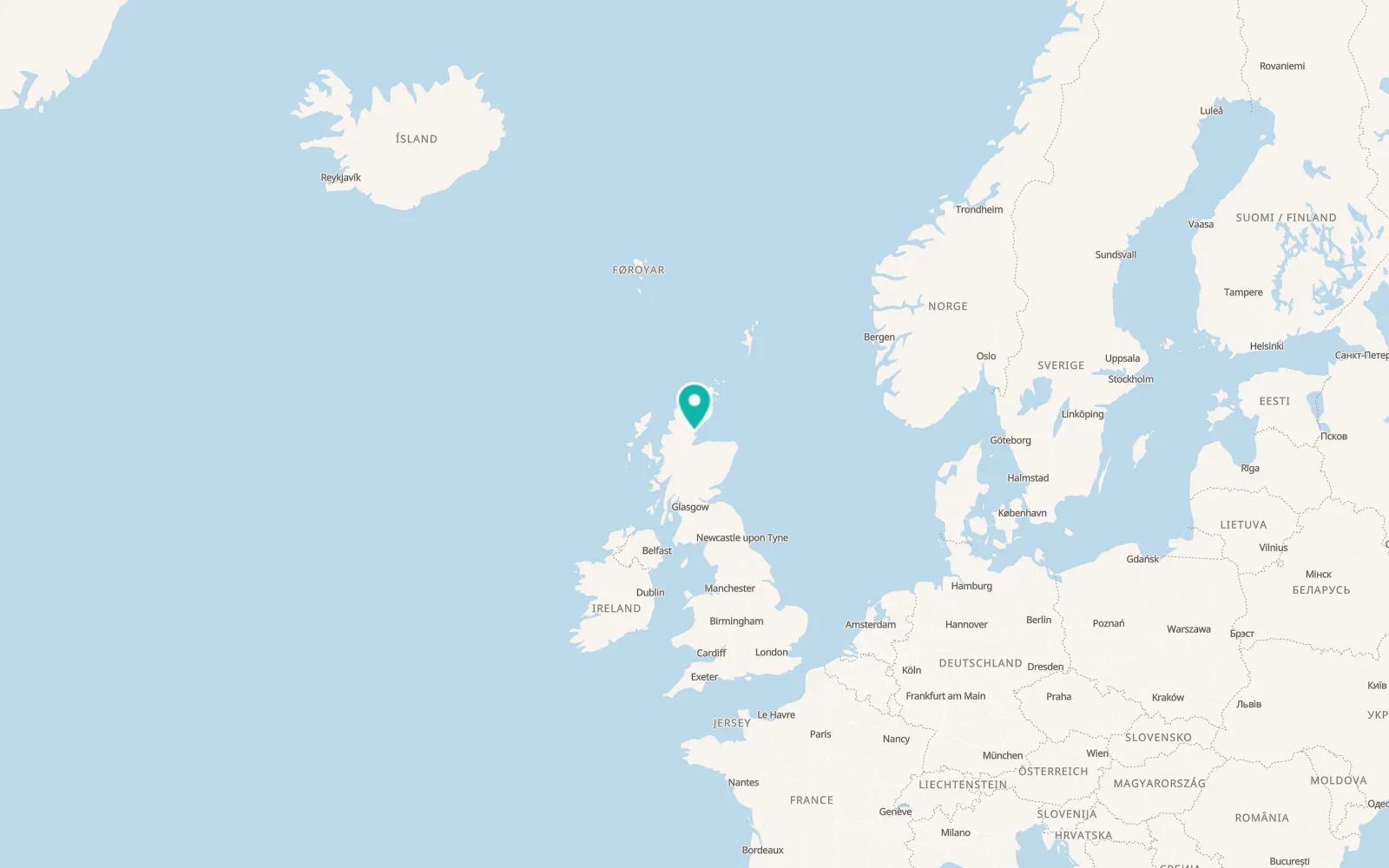 Map of Dornoch