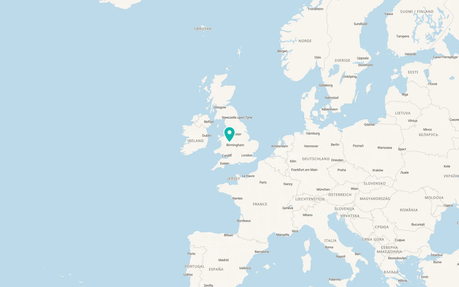 Map of Dorrington