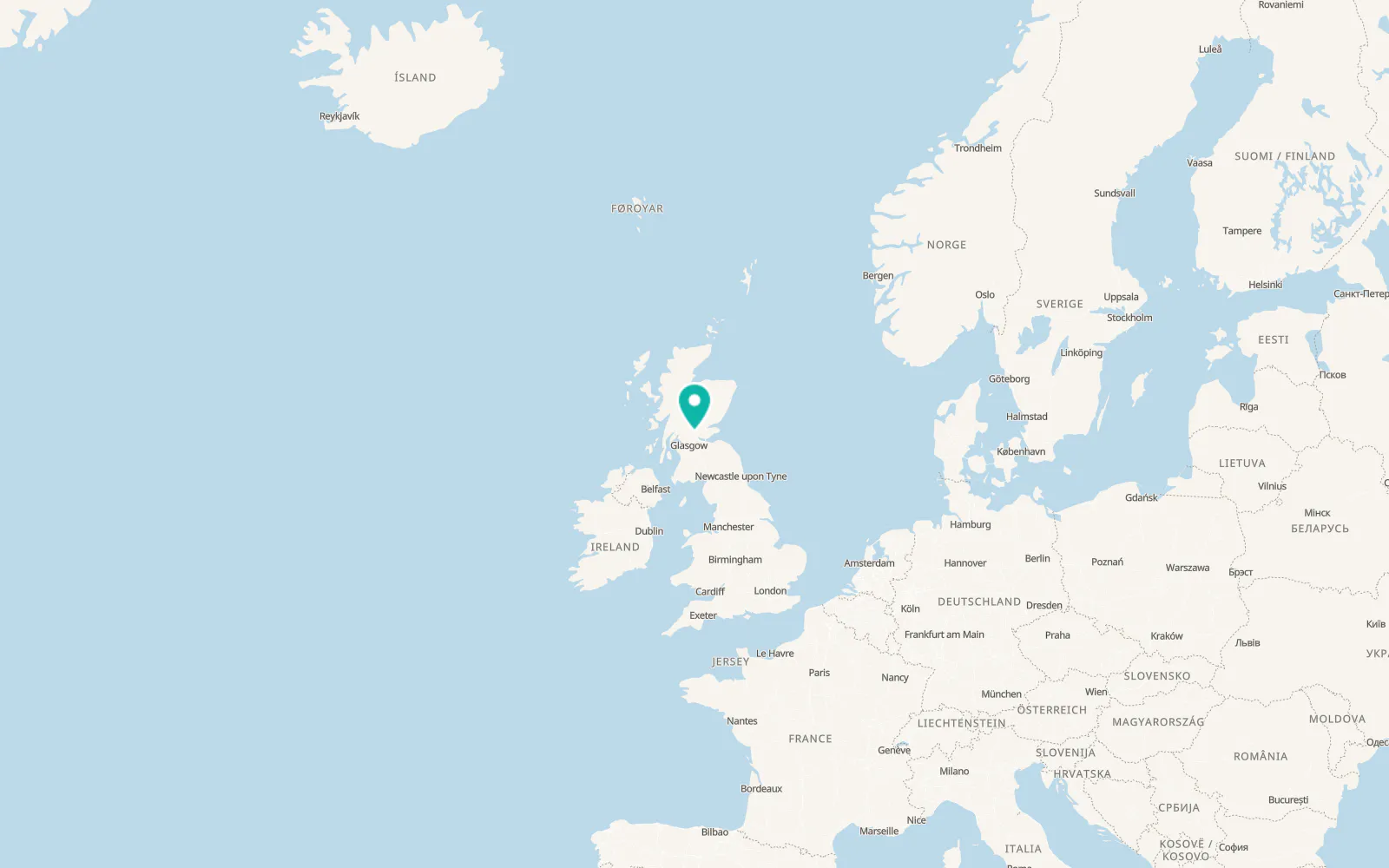 Map of Dunblane