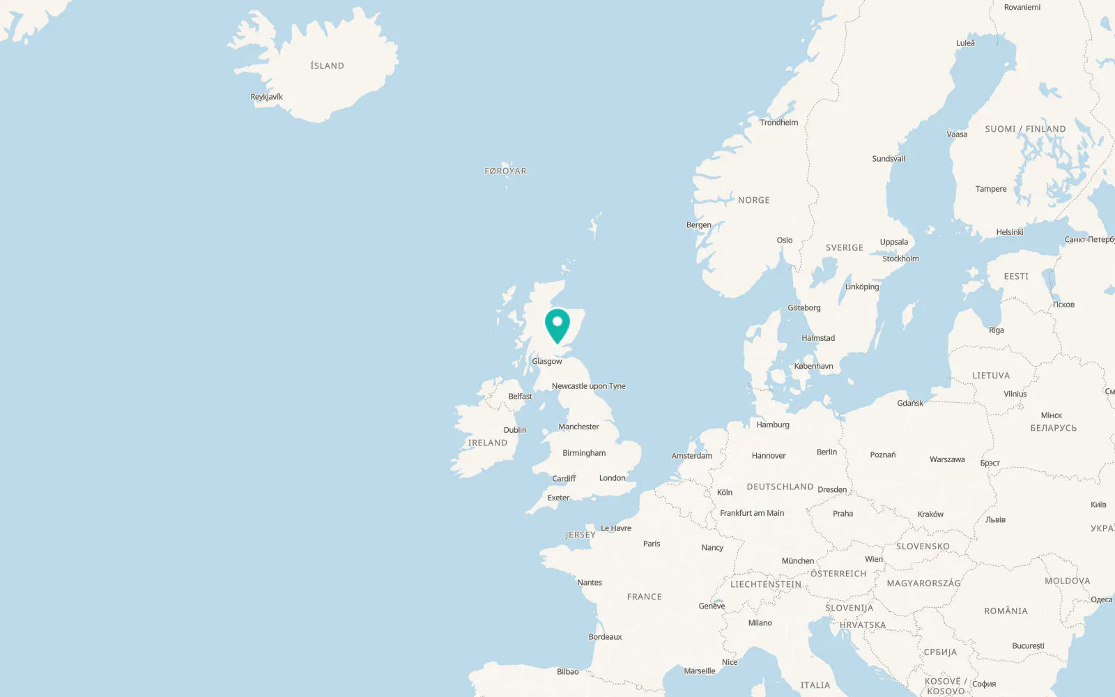 Map of Dunning
