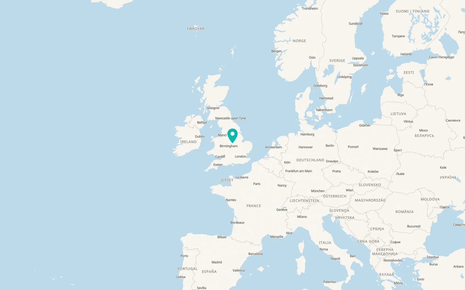 Map of Earl Shilton