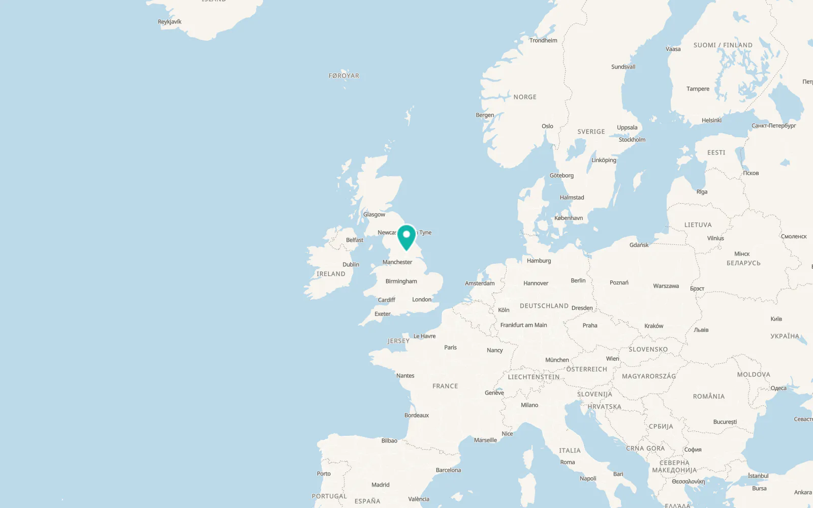 Map of East Keswick