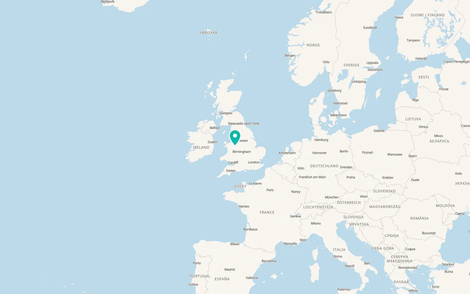 Map of Ellesmere