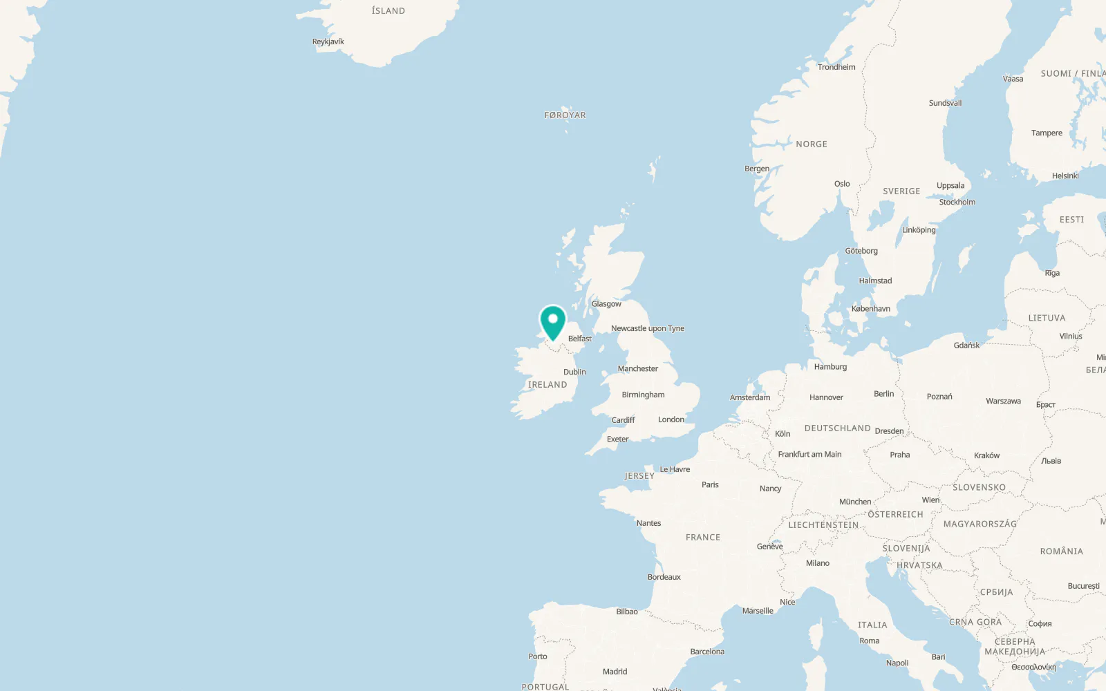 Map of Enniskillen
