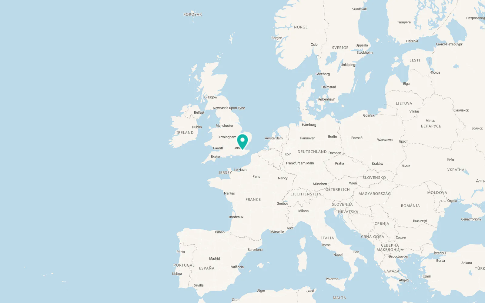 Map of Five Oak Green