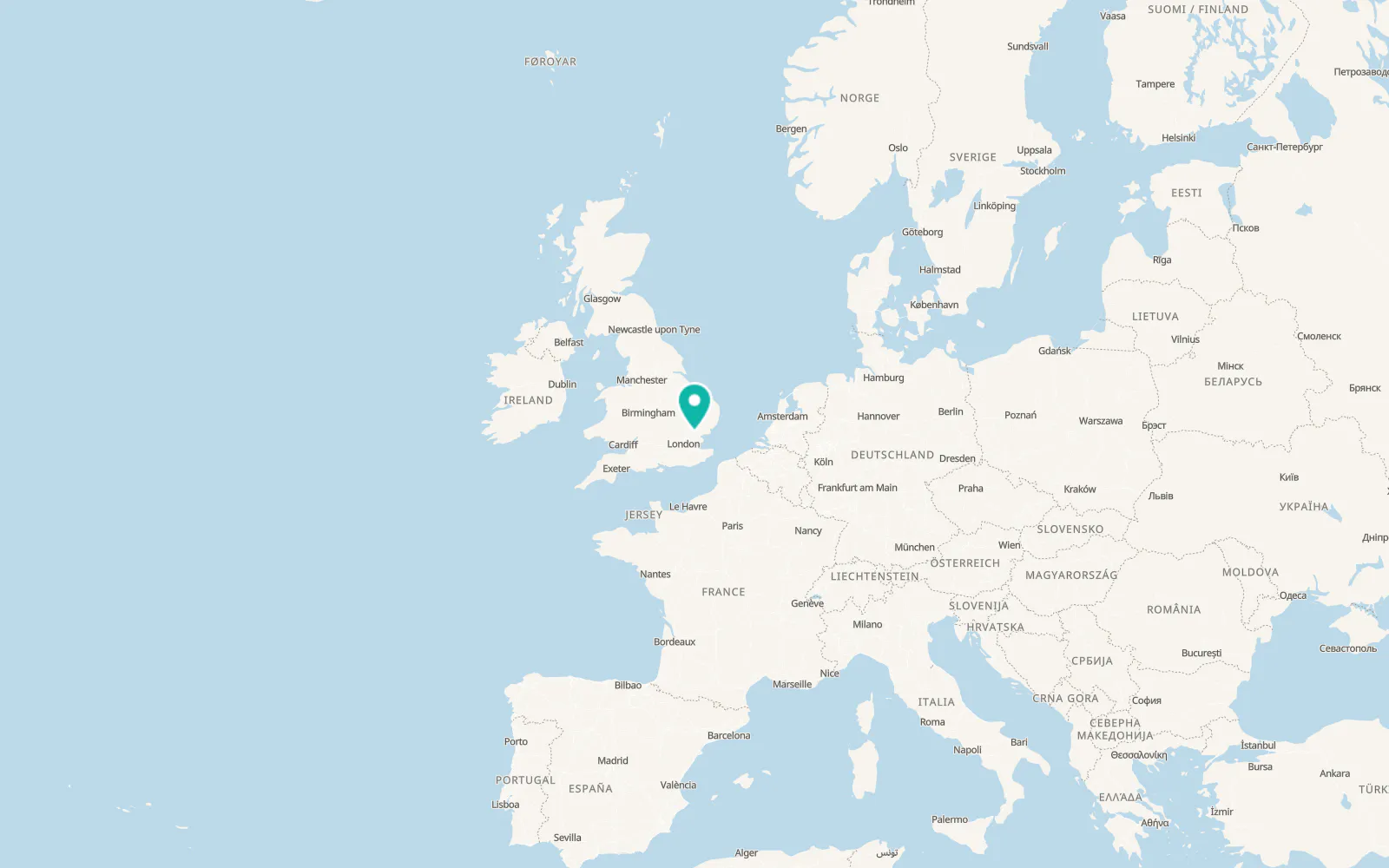 Map of Ford End
