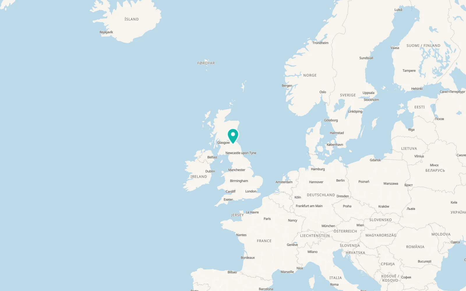 Map of Galashiels