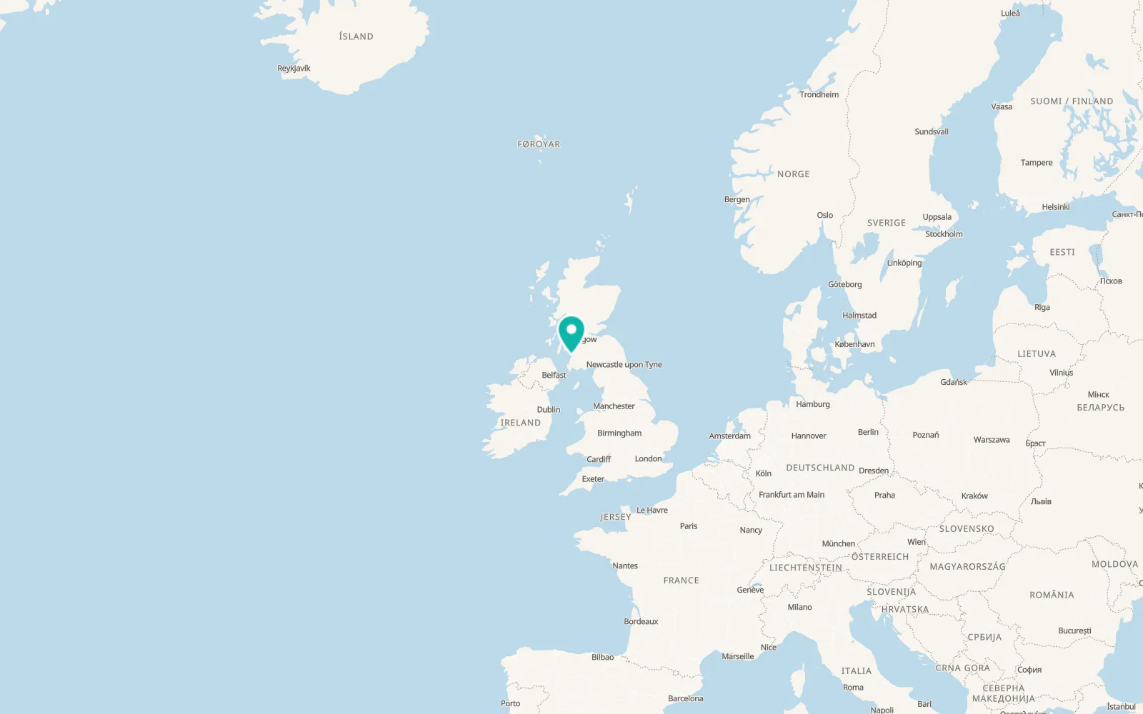Map of Girvan